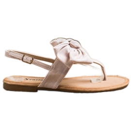Seastar Stilfulde sandaler med sløjfe beige