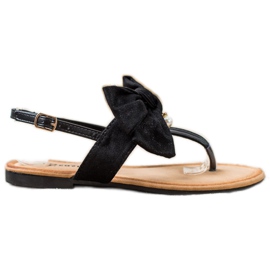 Seastar Stilfulde sandaler med sløjfe sort