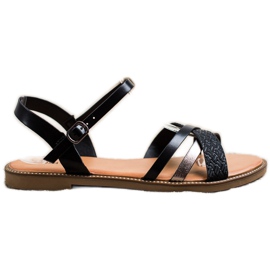 Laura Mode Casual sandaler sort