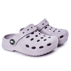 Tøfler til børn Foam Kroks Grey Lucas grå