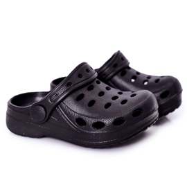 Tøfler til børn Foam Crocs Black Lucas sort