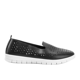 Sorte Pristina openwork sneakers