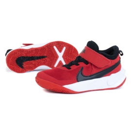 Nike Team Hustle D 10 (PS) Jr CW6736-600 sko rød