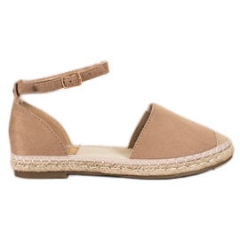 Kayla Beige Espadrilles med spænde