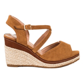 Sixth Sense Brune sandaler på en kile