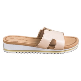 Groto Gogo Klassiske komfortable hjemmesko beige