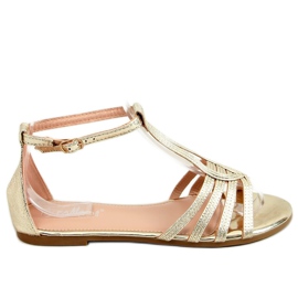 Guld damesandaler SM0024 Guld gylden