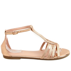 Champagne kvindersandaler SM0024 Champagne gylden