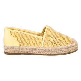 Coura Flettet Espadrilles gul