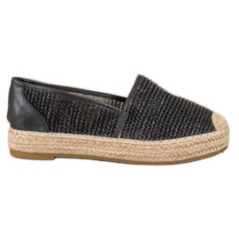 Coura Flettet Espadrilles sort