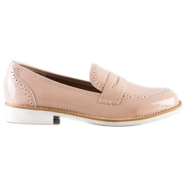 Sun Color Lakerede brogues beige
