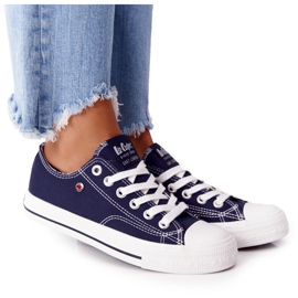 Dame sneakers Lee Cooper LCW-21-31-0095L Marineblå hvid marine blå