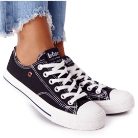 Lee Cooper LCW-21-31-0097L sorte damesko hvid