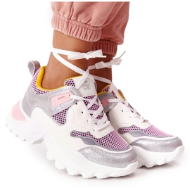 PE1 Sportssko til kvinder Sneakers Hvid-pink Infinity lyserød