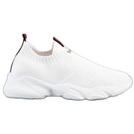 SHELOVET Hvide Fashion Slip-On sneakers