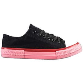 SHELOVET Sneakers på den lyserøde platform sort
