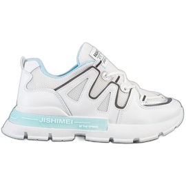 SHELOVET Hvide mode sneakers