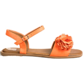 SHELOVET Moderigtige orange sandaler