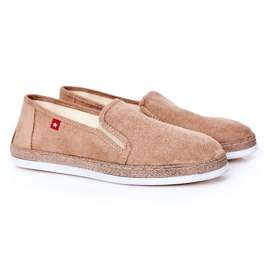 Herre ruskind Espadrilles Big Star HH176003 Beige
