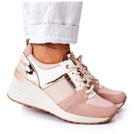 Wedge Sneakers Vinceza 10606 Lyserød