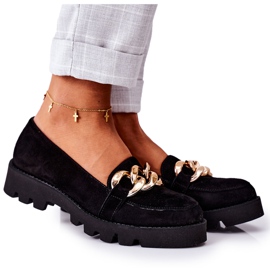 Lewski Shoes Ruskind loafers Lewski Sko 3040 Sort