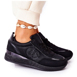 PE1 Sportssko til kvinder Sneakers Black Under Control sort