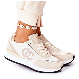 PE1 Kvinders sportssko Sneakers Beige under kontrol