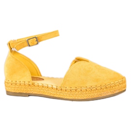 Coura Gule Espadriller med spænde