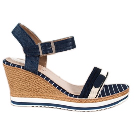 SHELOVET Kile sandaler marine blå