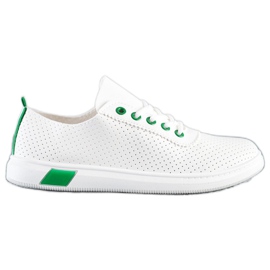 SHELOVET Openwork sneakers hvid