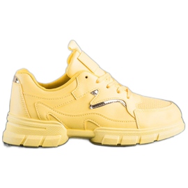 Marquiz Moderigtige gule sneakers