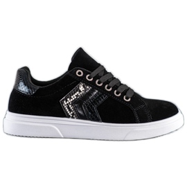SHELOVET Ruskind Sneakers sort