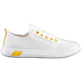 SHELOVET Openwork sneakers hvid