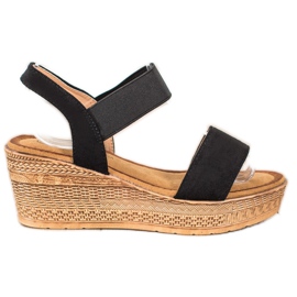 Queentina Sandaler i let ruskind sort