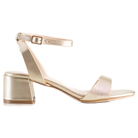 SHELOVET Elegante gyldne sandaler gylden