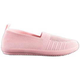 SHELOVET Openwork Slipons lyserød