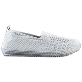 SHELOVET Openwork Slipons grå