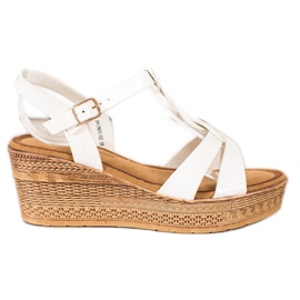Queentina Eco læder sandaler hvid