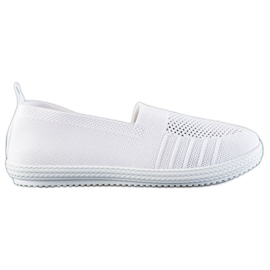 SHELOVET Openwork Slipons hvid