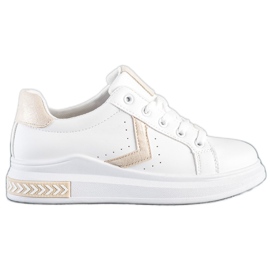 SHELOVET Eco læder sneakers hvid