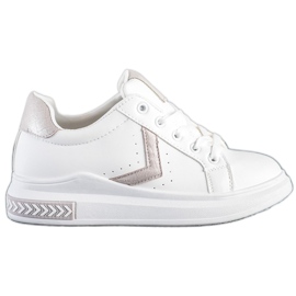 SHELOVET Eco læder sneakers hvid
