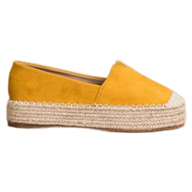 Primavera Espadrilles på platformen gul