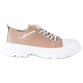 Sabatina Moderigtige sneakers på platformen brun