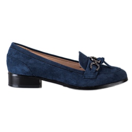 VINCEZA loafers med flade hæle marine blå blå