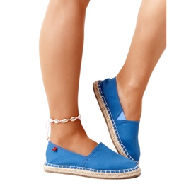 Espadrilles på en flettet sål Big Star DD274A152 Blå