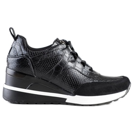 VINCEZA Wedge sneakers sort