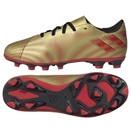 Adidas Nemeziz Messi .4 FxG Jr FY0810 fodboldstøvler gylden gylden