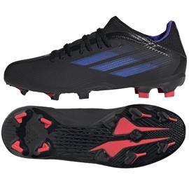 Adidas X Speedflow.3 Fg Jr FY3306 fodboldstøvler sort sort