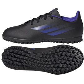 Adidas X Speedflow.4 Tf Jr FY3326 fodboldstøvler sort sort