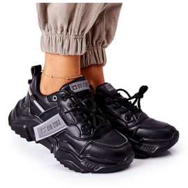 Sportssko til kvinder Sneakers Big Star GG274215 Sort-grå